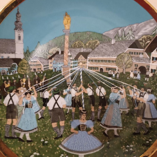 Bavaria Porzellan vintage decorative plate like new