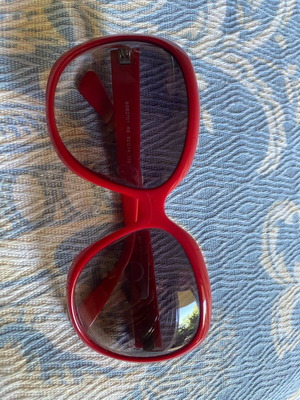 BSB sunglasses with red plastic frame like new