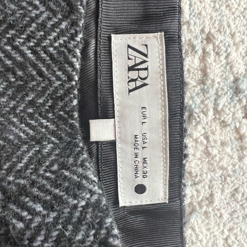 Zara gray mini skirt herringbone like new