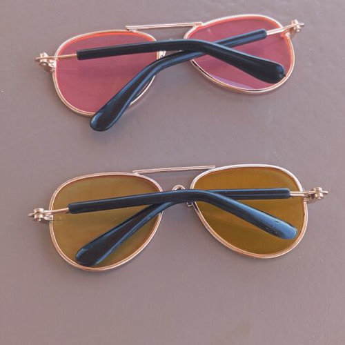 Mini Aviator Sunglasses Set for Pets new, 2 pcs