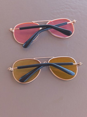 Mini Aviator Sunglasses Set for Pets new, 2 pcs