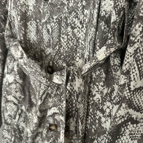 Denim trench coat ASOS Liquor N’ Poker new with snake print