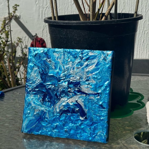 Fluirt Art Blue Handmade