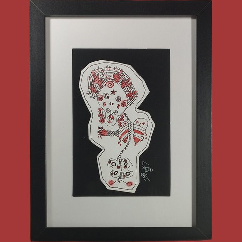 The Anticipation of Redemption Original Drawing in Frame new
