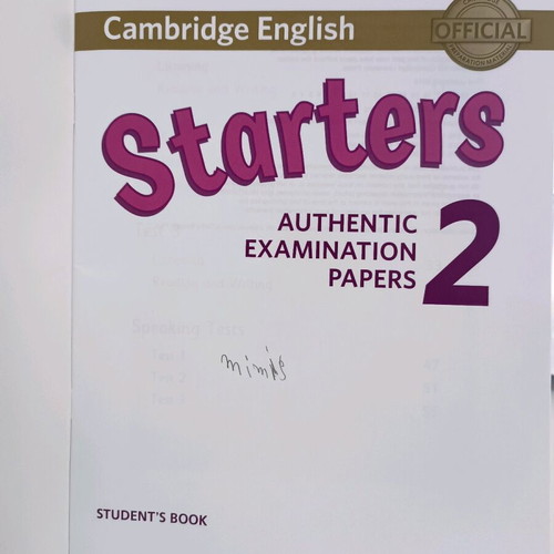 Cambridge English Young Learners 2 Starters Student's Book used