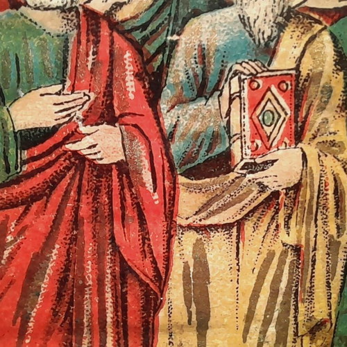 Russian ecclesiastical lithograph 19th century like new, 1887