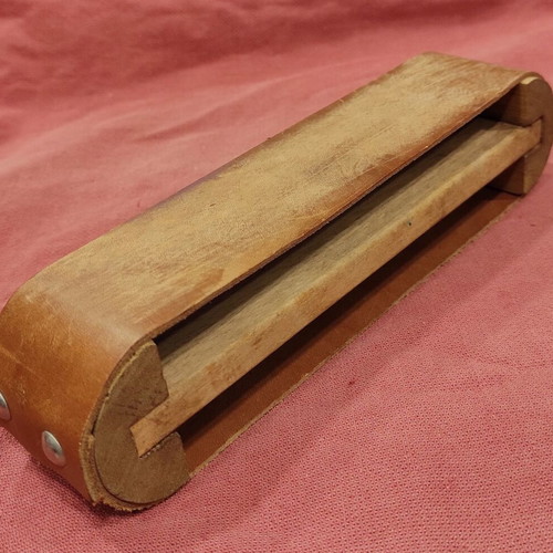 Leather double-sided sharpener 1944 used for razors and knives