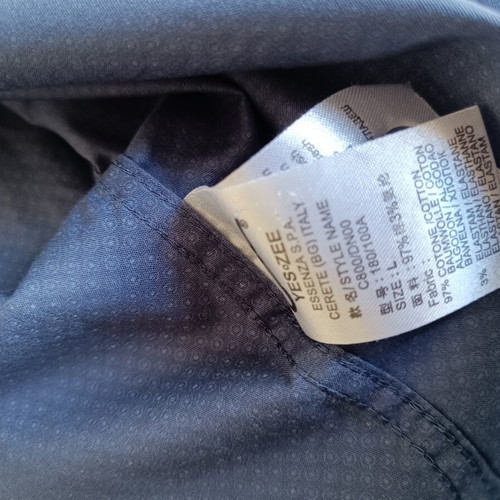 Yes Zee men's slim fit shirt blue size L like new