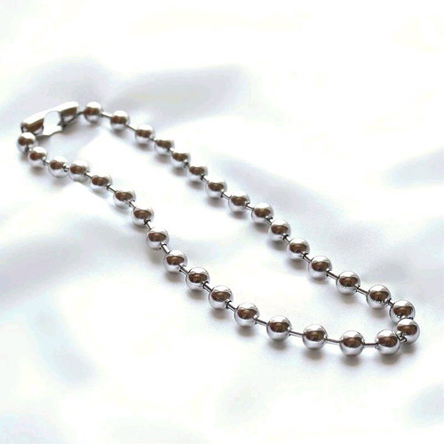 Ball chain necklace stainless steel 50 cm new