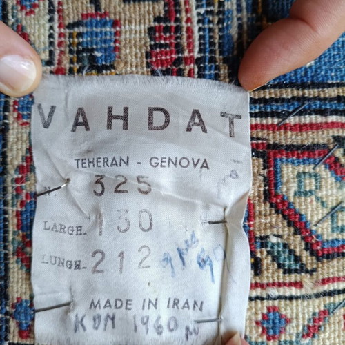 Handmade Vakhtdat Persian rug, 212x130 cm