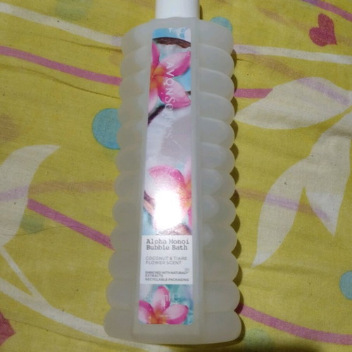 Avon coconut bubble bath 500ml new with silver earrings gift