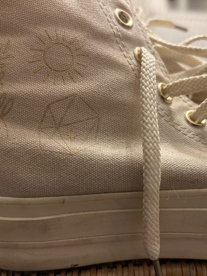 All Star Converse μπεζ μποτάκι δίπατο 37 σαν καινούργιο