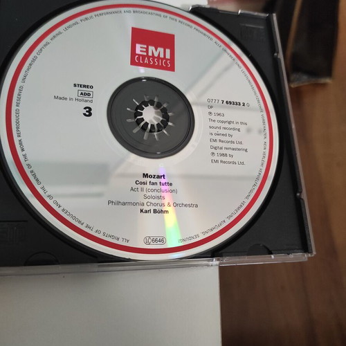 Cosi Fan Tutte CD by Mozart like new, classical music, set of 3