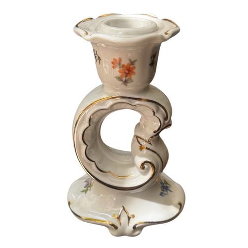 Weimar candlestick 14x9cm porcelain like new, collectible