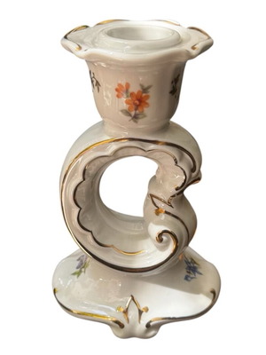 Weimar candlestick 14x9cm porcelain like new, collectible