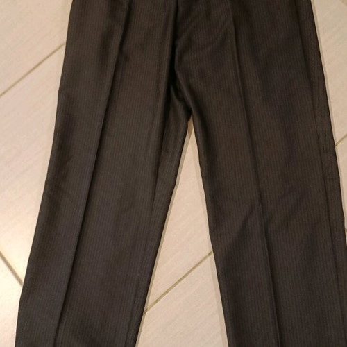 Marks & Spencer Tailoring men's pants new, black with stripes, slim fit, size Medium