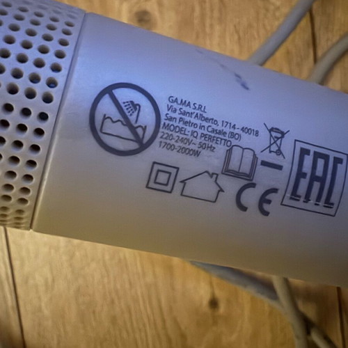 Ga.Ma Professional IQ Perfetto hair dryer like new, silver
