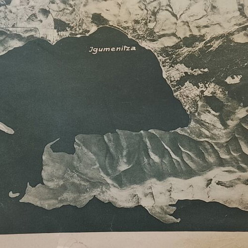 Γερμανικός χάρτης και αεροφωτογραφία Ηγουμενίτσας 31/01/1944 μεταχειρισμένο