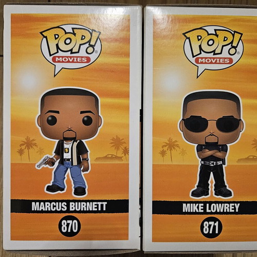 Bad Boys Funko Pop bundle Marcus Burnett #870 and Mike Lowrey #871 like new