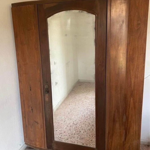 Antique wardrobe with mirror used