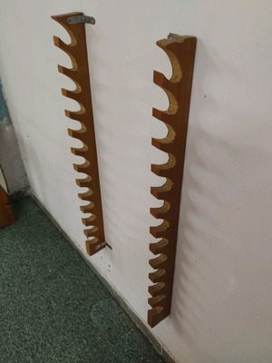 Martial arts weapon wall rack (Jo & Bokken) like new