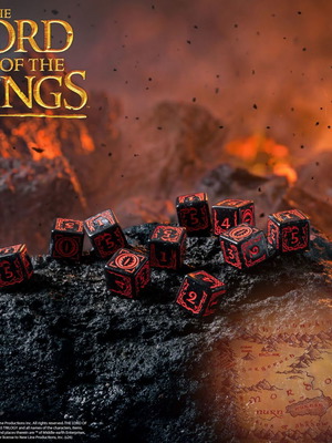 The Lord of the Rings Mordor 10xD6 Dice Set by Q WORKSHOP