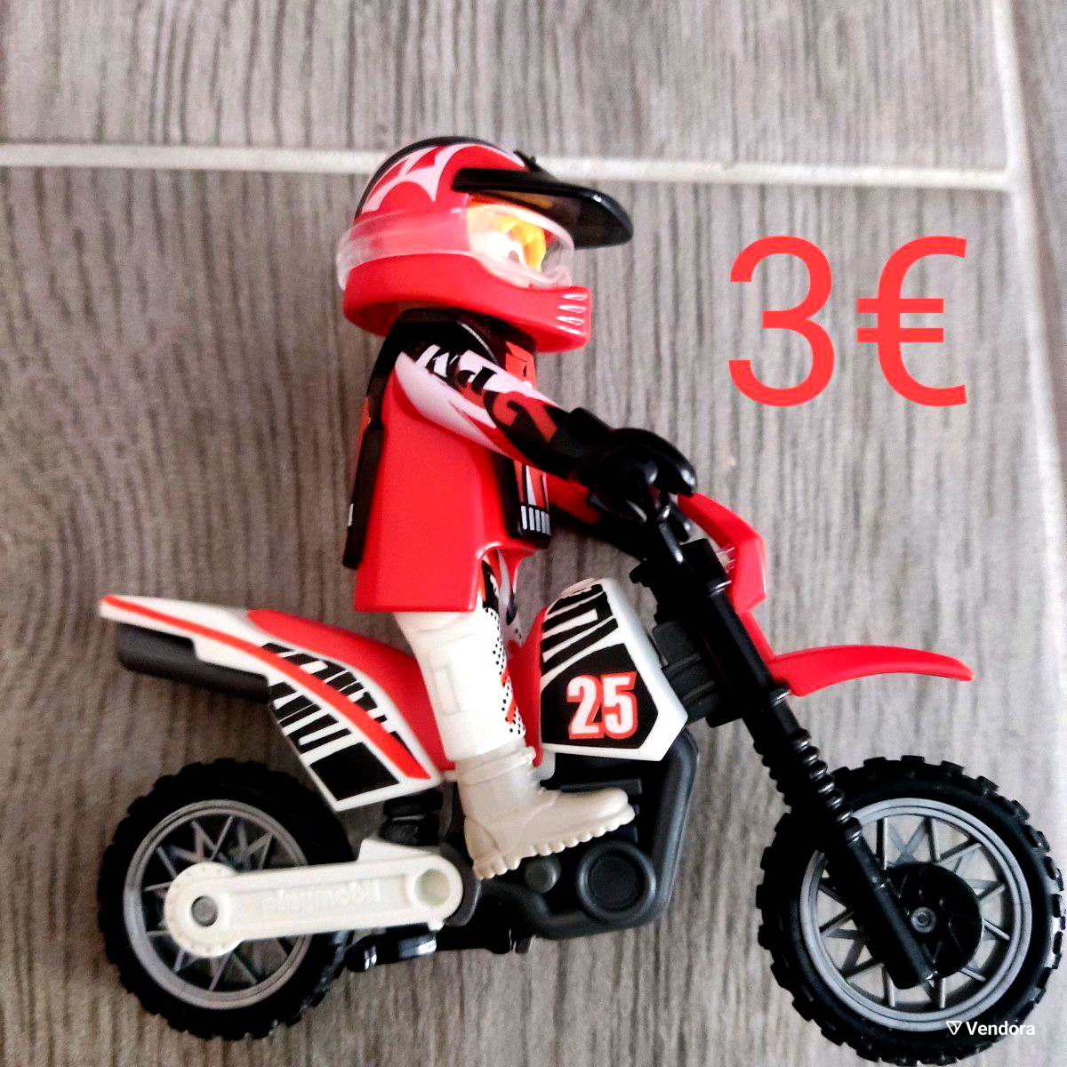 Playmobil - Piloto de Motocross - 9357, Playmobil