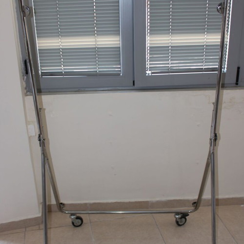 Folding clothes rack used, metal