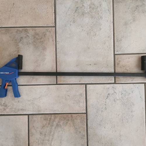 Clamps used Dexter spring clamp 140mm, Stanley corner clamp 75mm, Dexter bar clamp 600mm