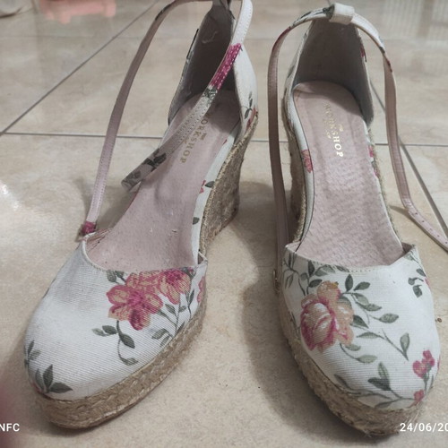 The Workshop women's summer platform espadrilles used, size 39