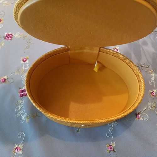 Christian Dior Parfums vintage perfume case like new, yellow mustard