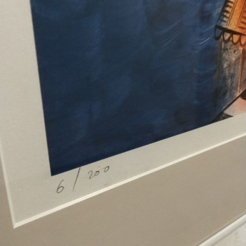 Silk Screen Print by Giorgos Stathopoulos like new, 105x75 cm