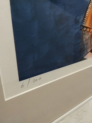 Silk Screen Print by Giorgos Stathopoulos like new, 105x75 cm