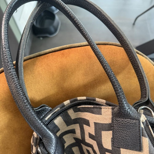 EL. Handmade in Greece large tote shoulder bag, geometric pattern