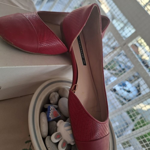 Zara red ballerinas like new, size 37