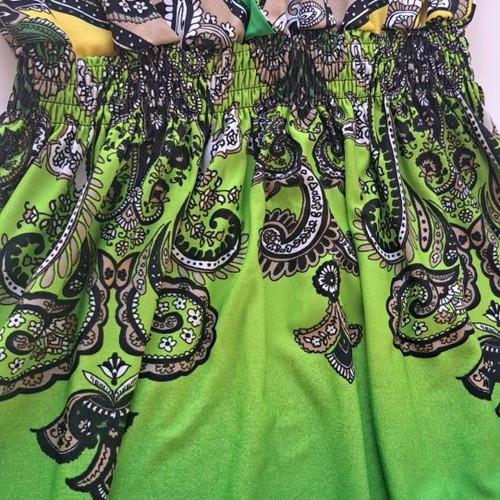 Maxi summer dress used, green, size M