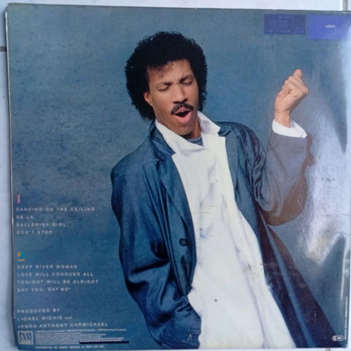 Lionel Richie Dancing On The Ceiling vinyl record like new, collectible
