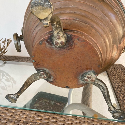 Mangali handmade copper with bronze handles and legs used