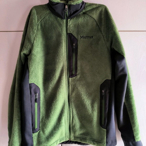 Marmot fleece used, green, size M like new
