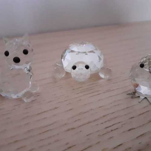 Owl and bird Swarovski and Noblesse crystal turtle new