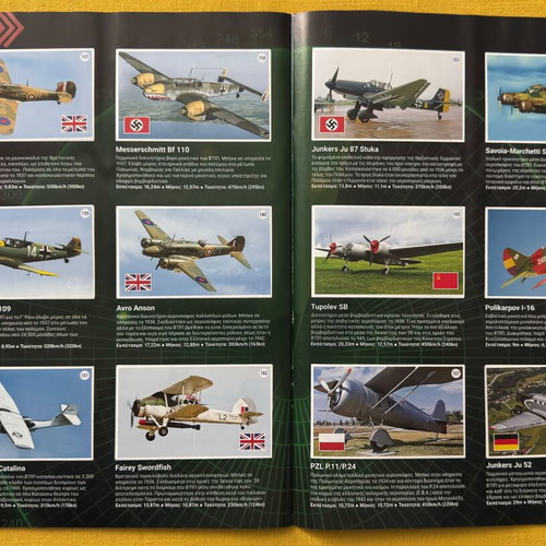 Sticker collection Warplanes like new