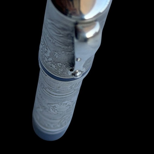 Montegrappa Cosmopolitan 1849 E-W Fountain Pen "California Gold Rush" Sterling Silver