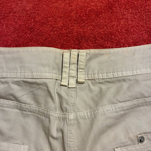 Women's beige bermuda shorts, size M
