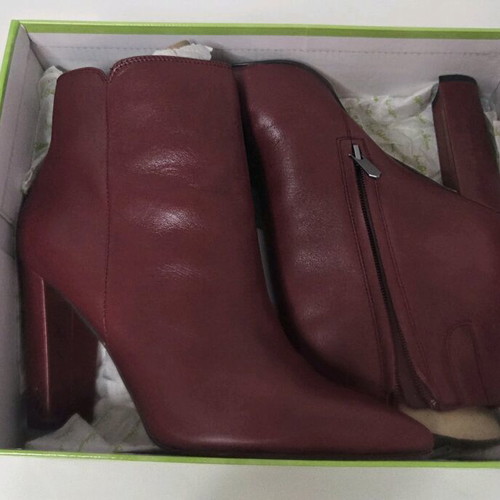 Sam Edelman ankle boots like new, red, size 38.5, 9.5 cm heel