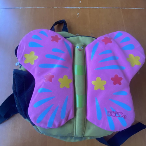 Polo butterfly-shaped kids backpack, colorful