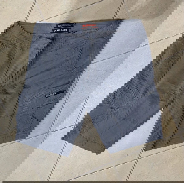 Βερμούδα cargo Superdry Γκρί