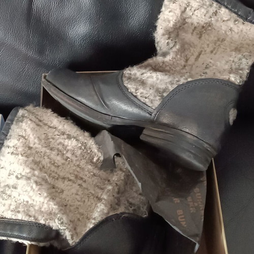 Bunker leather ankle boots used, size 39