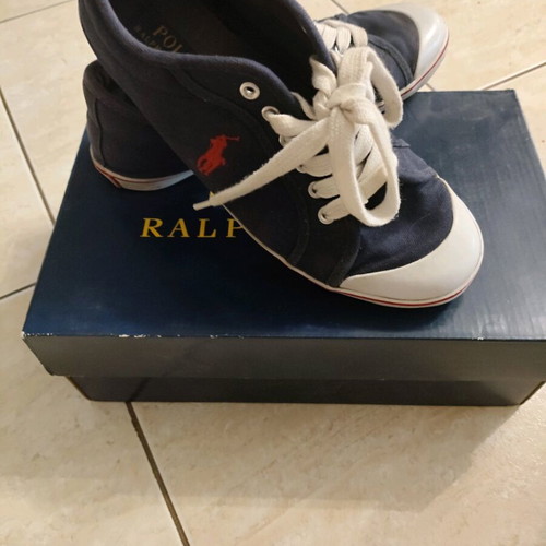 Polo Ralph Lauren fabric shoes like new, blue, size 39.5-40
