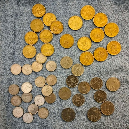 Greek coins pack used in very good condition