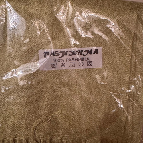 Pashmina scarf new with tag, light green